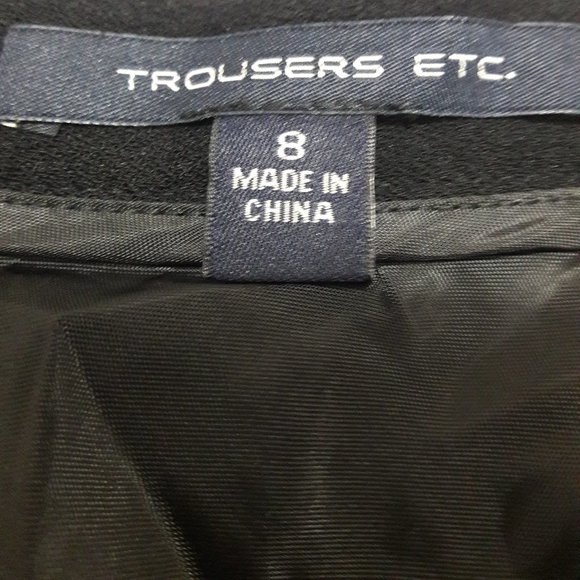 Trousers ETC Women's Black Skirt Size:8 - Picture 3 of 4